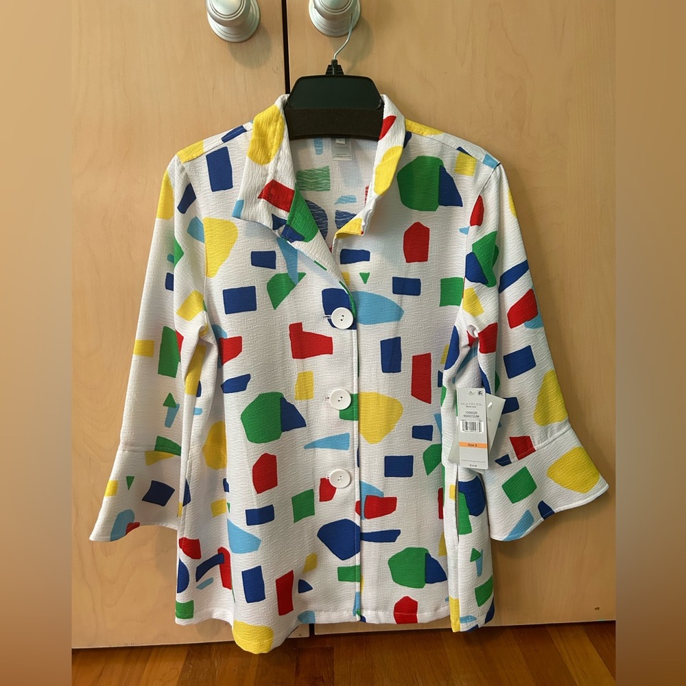 NEW WITH TAGS Multicolor Jacket from Multiples size S
